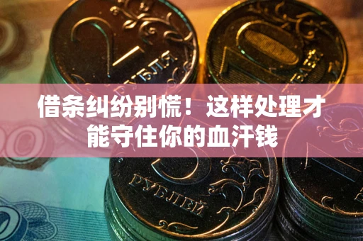 北京借条纠纷别慌！这样处理才能守住你的血汗钱